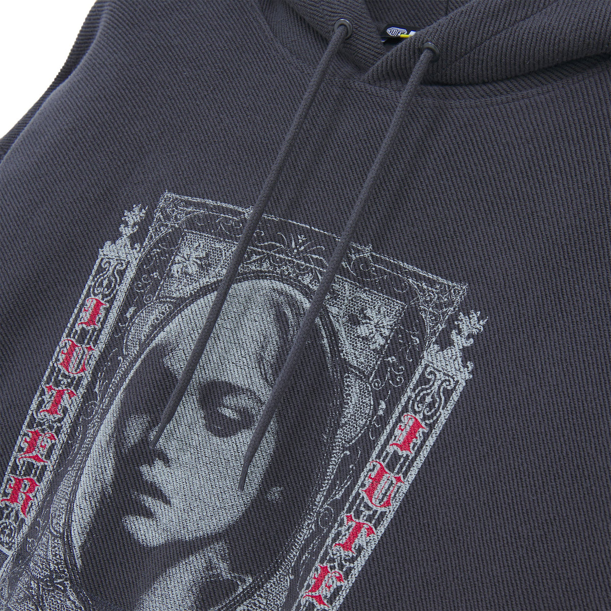FALLEN LOVE REVERSE HOODIE ASPHALT