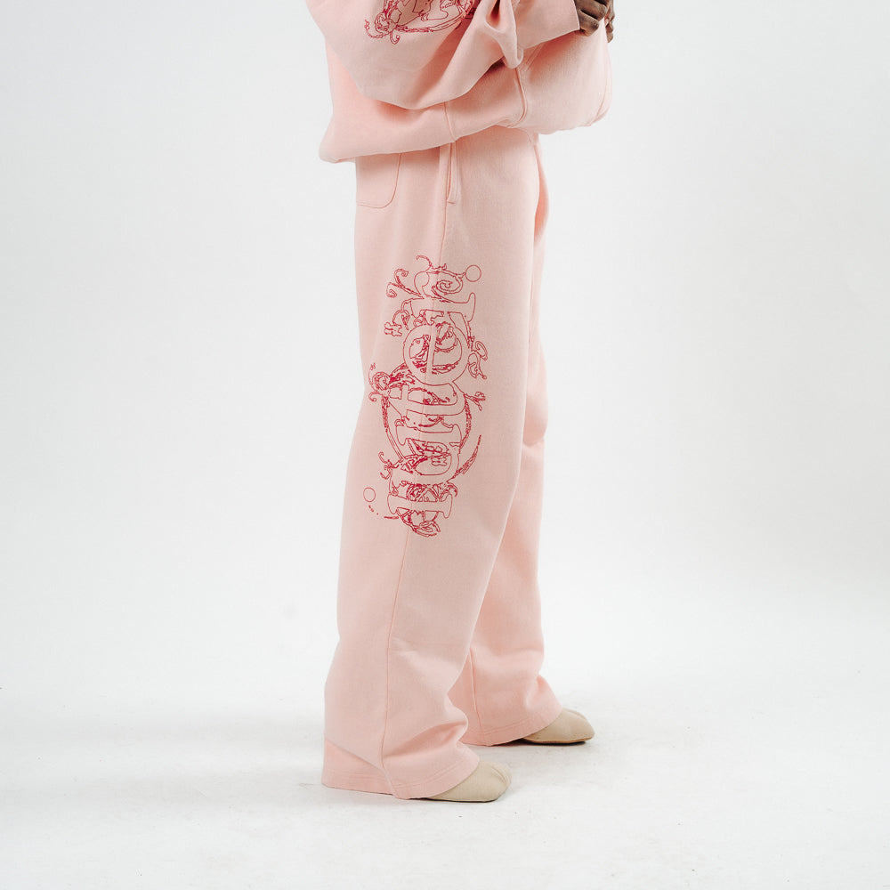 CHAOS WIDE LEG SWEATPANTS PINK