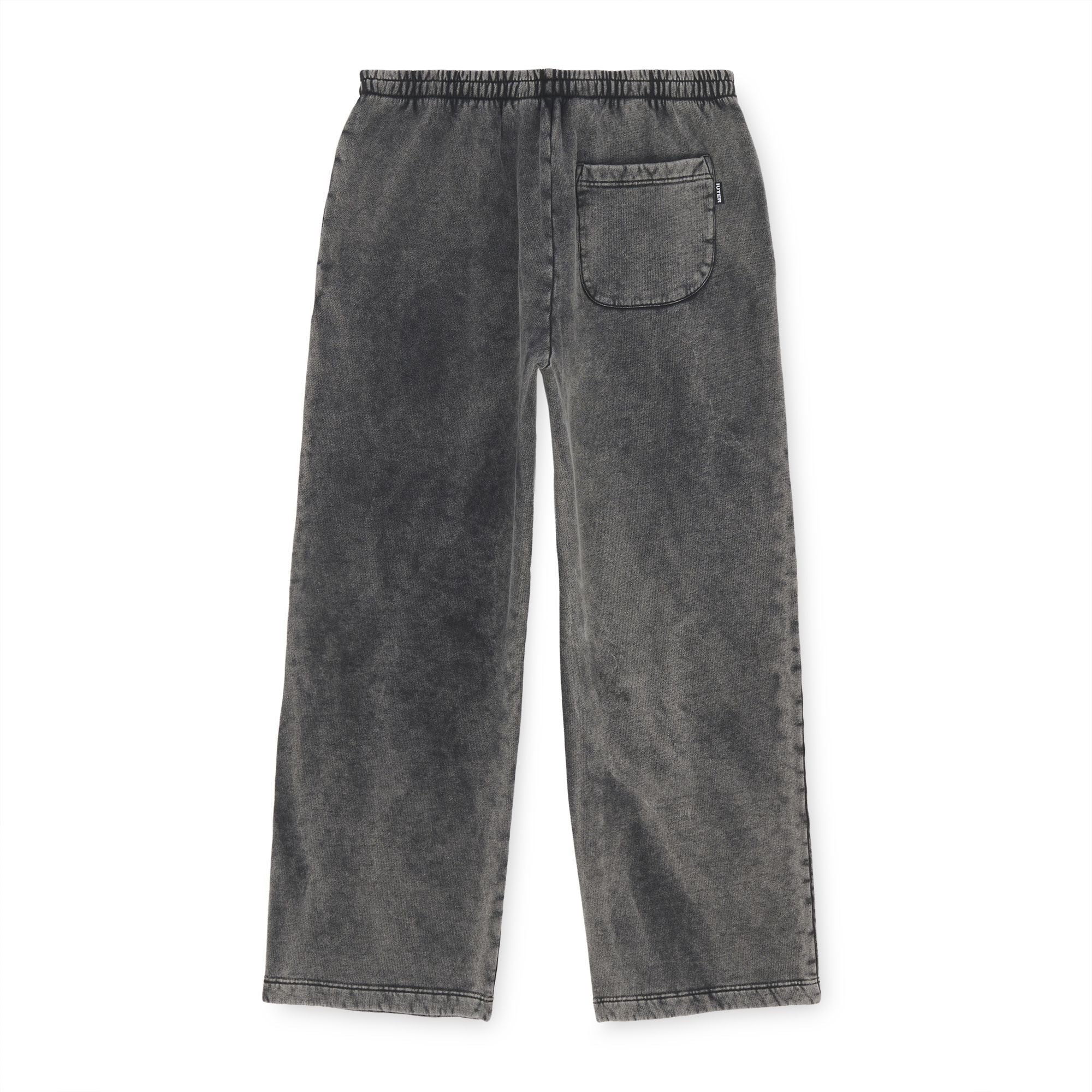 TRIBAL MARBLE WIDE LEG SWEATPANTS MARBLE BLACK