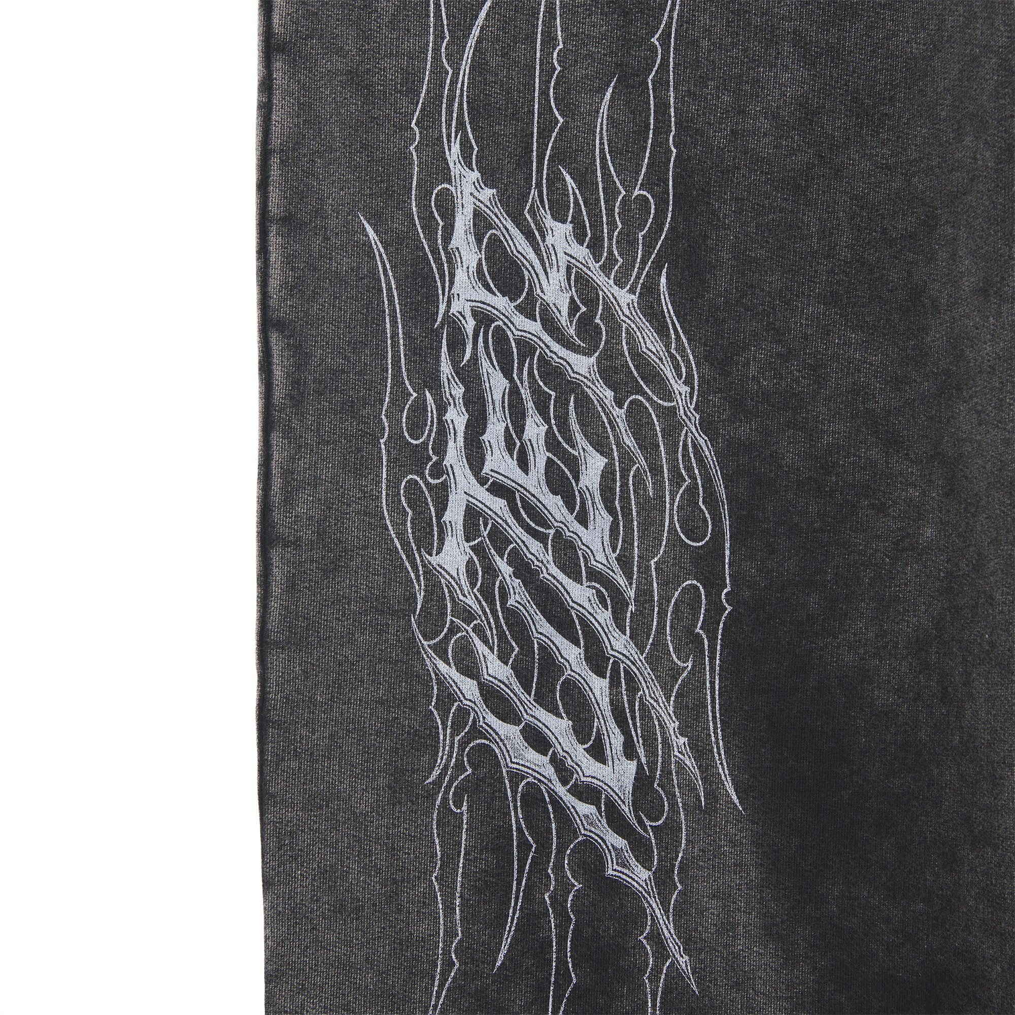 TRIBAL MARBLE WIDE LEG SWEATPANTS MARBLE BLACK