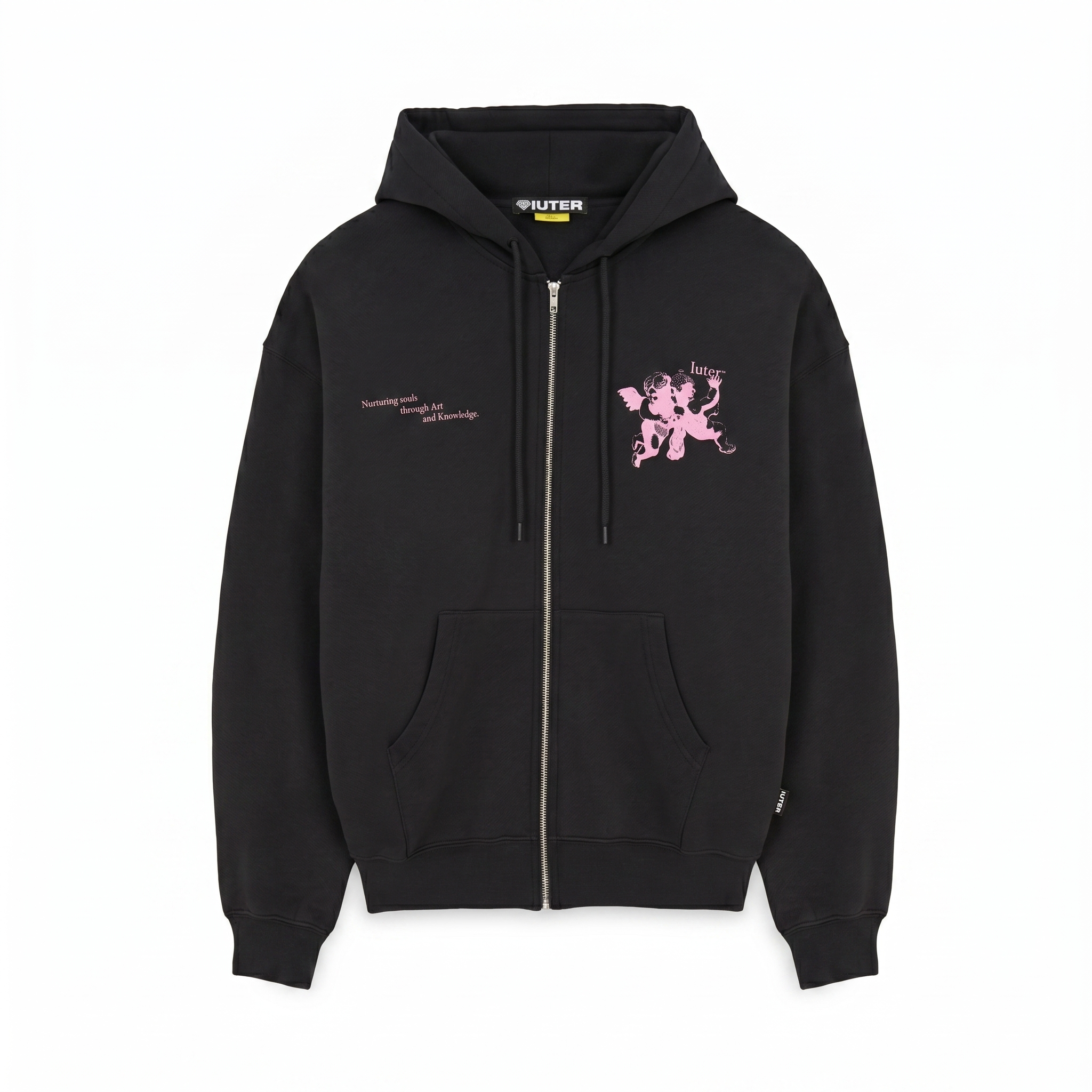 SOULS ZIP HOODIE BLACK