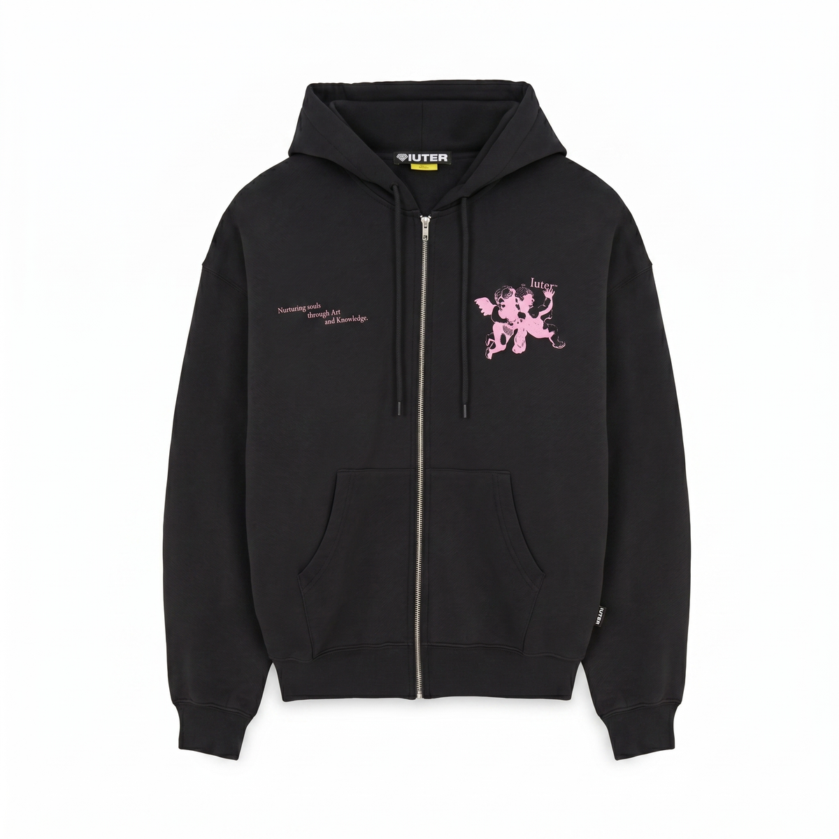 SOULS ZIP HOODIE BLACK