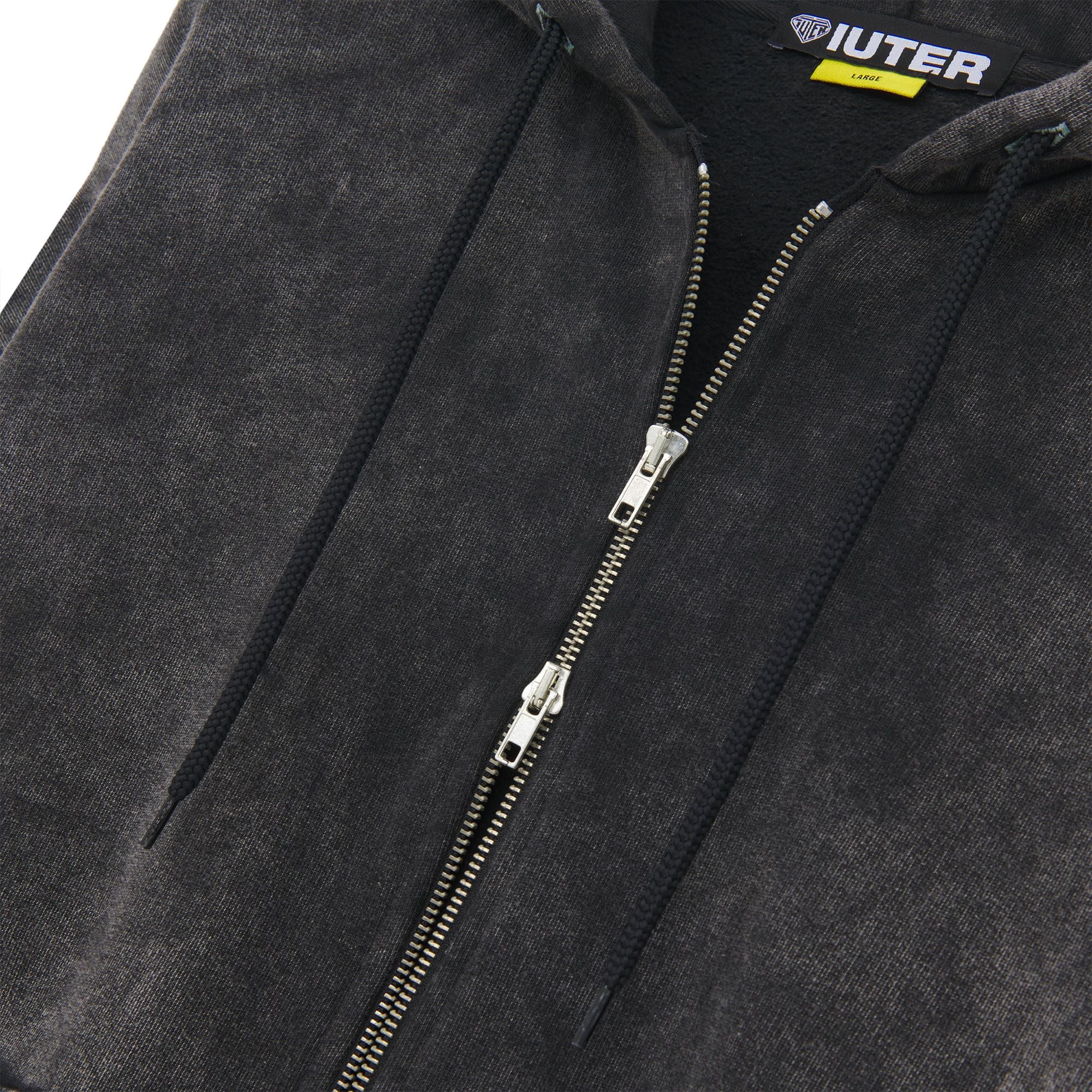 TRIBAL MARBLE ZIP HOODIE MARBLE BLACK