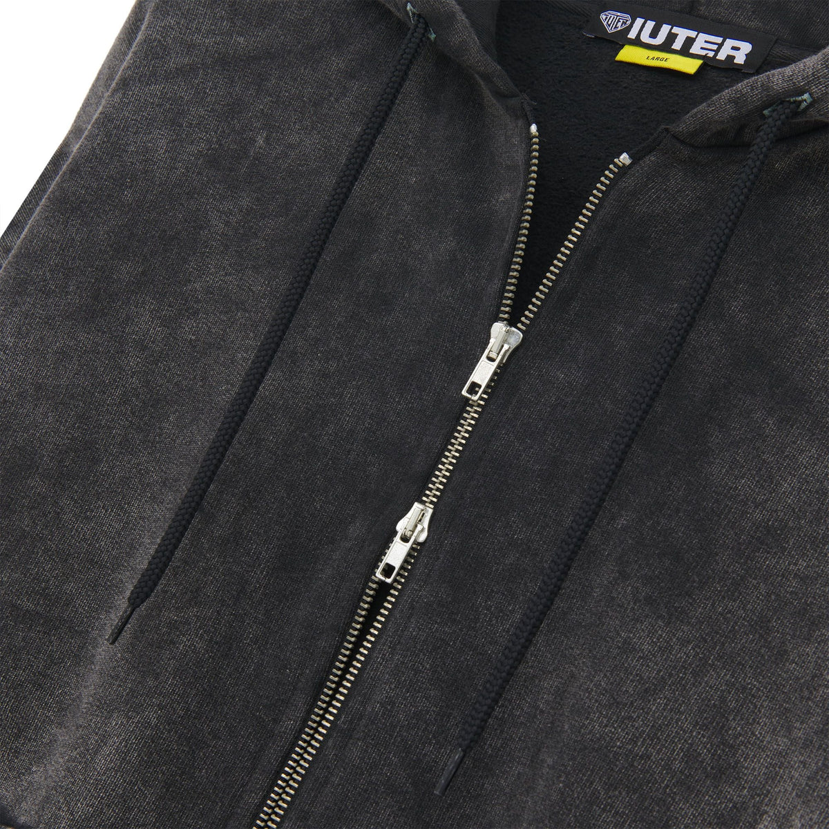 TRIBAL MARBLE ZIP HOODIE MARBLE BLACK