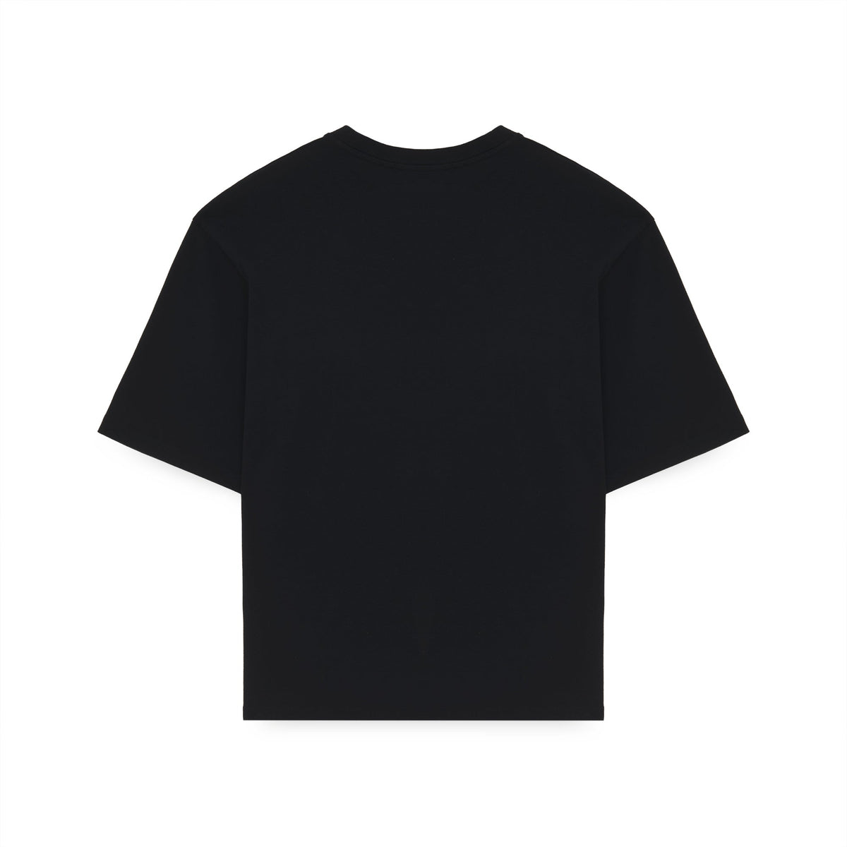 LABEL RIBBED TEE BLACK