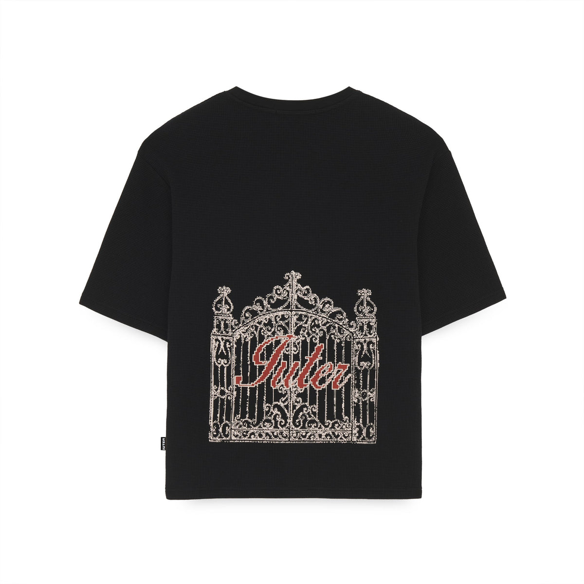 GATE WAFFLE TEE BLACK
