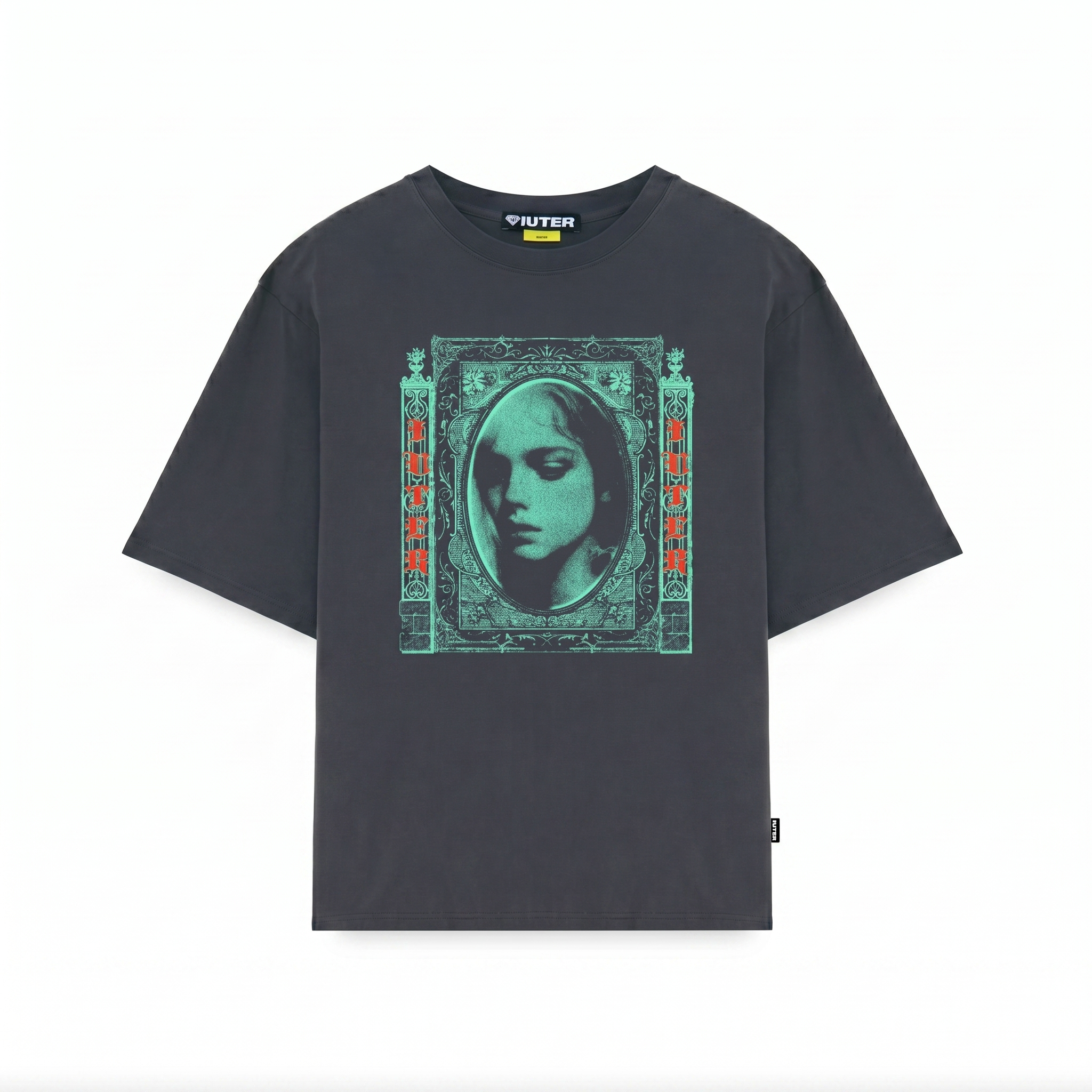 FALLEN LOVE RIBBED TEE ASPHALT
