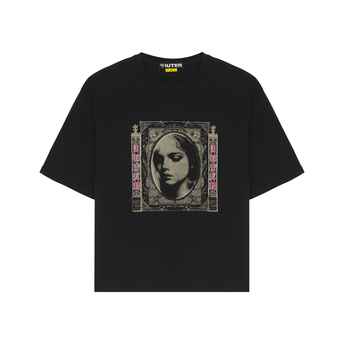 FALLEN LOVE RIBBED TEE BLACK