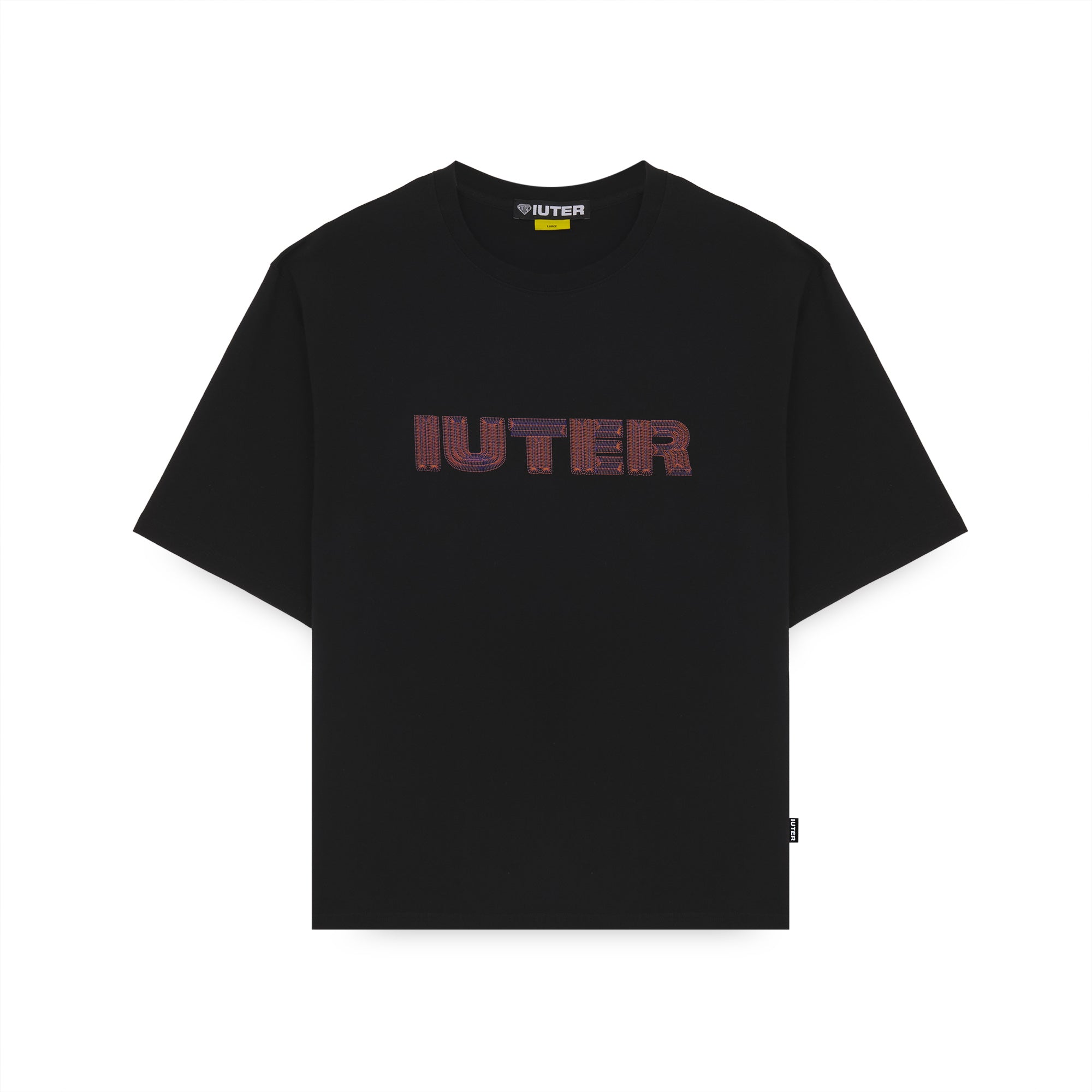 STITCH LOGO TEE BLACK