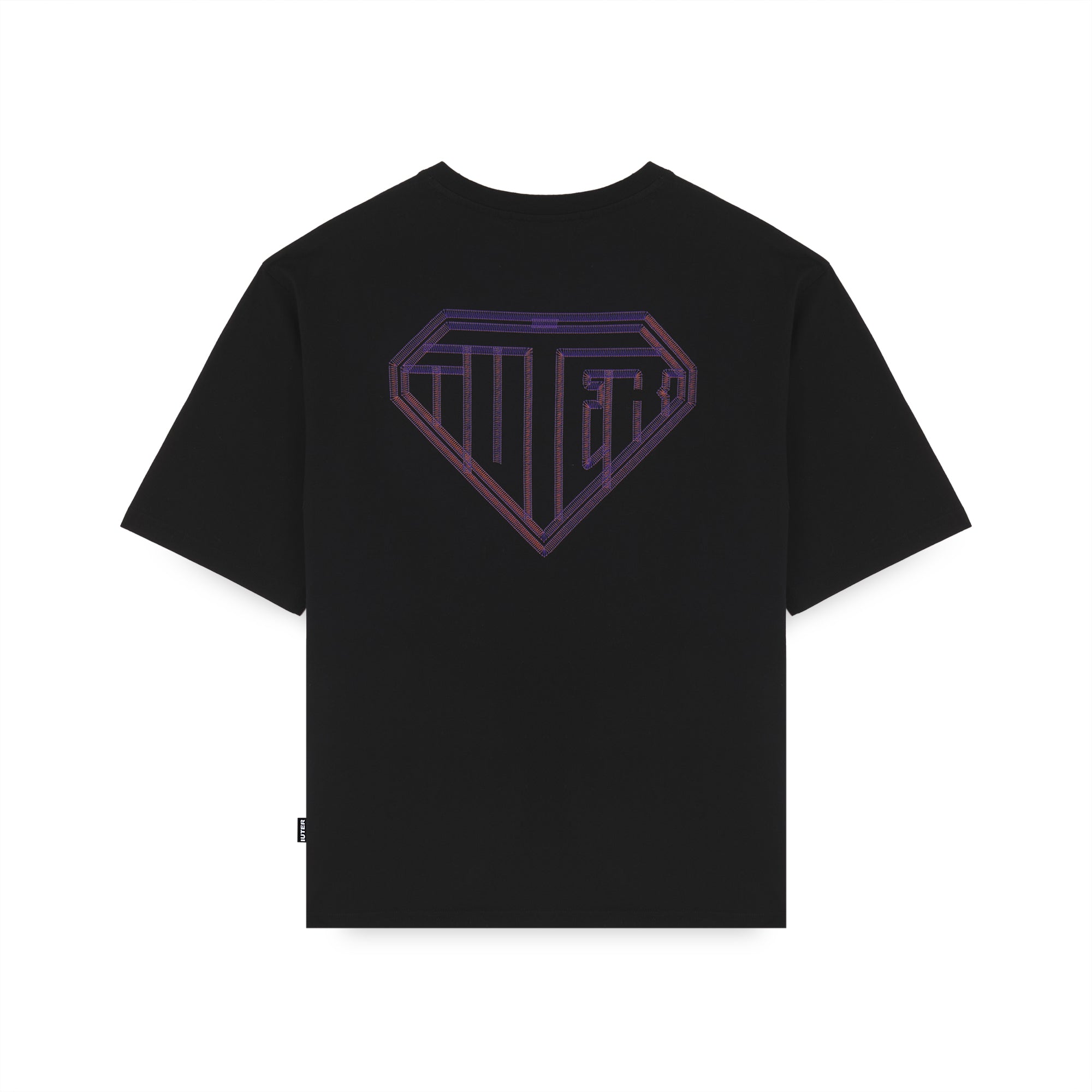 STITCH LOGO TEE BLACK