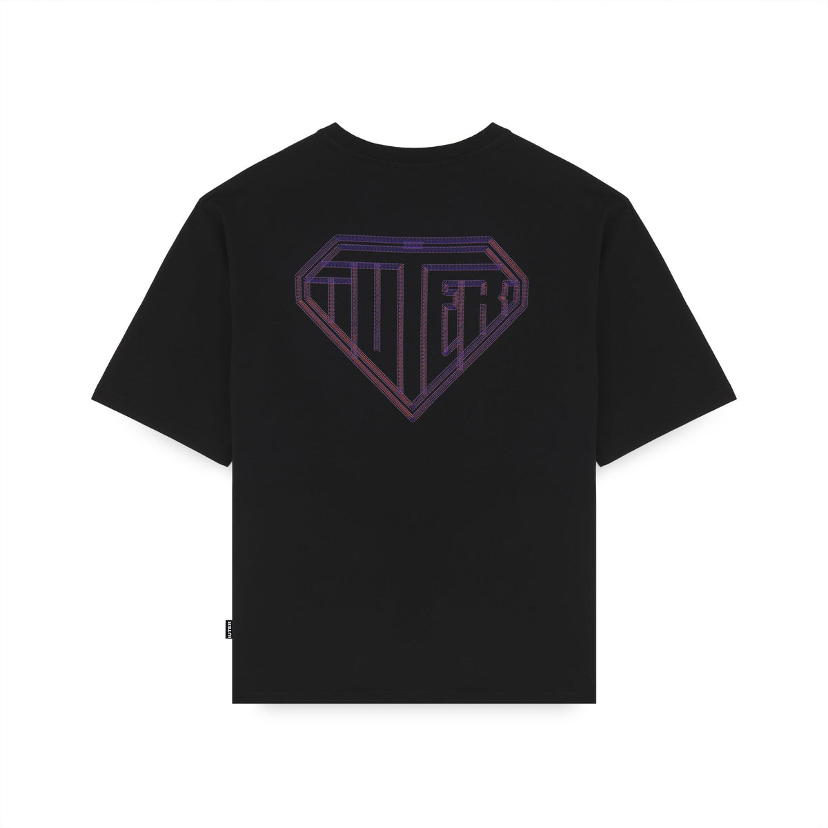 STITCH LOGO TEE BLACK