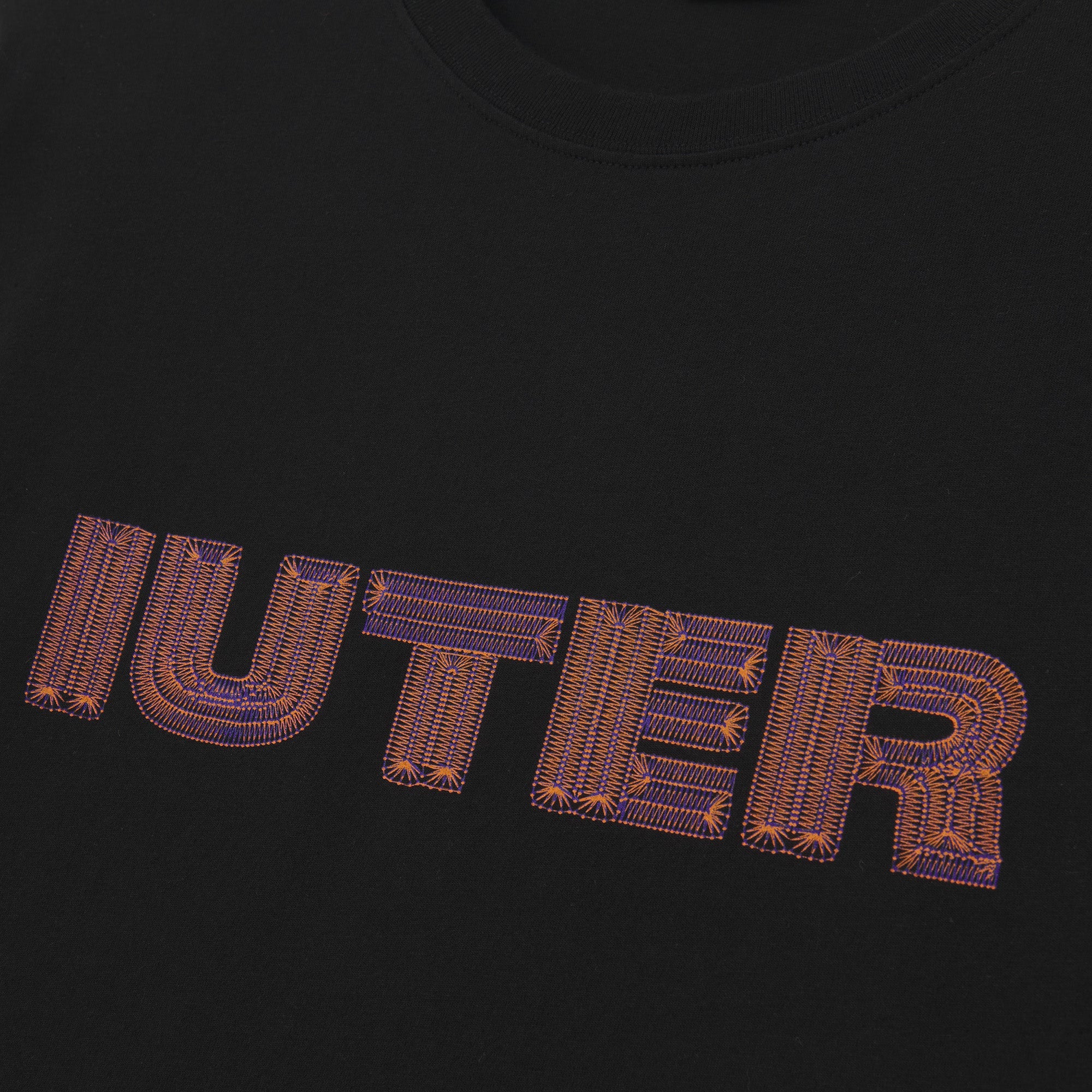 STITCH LOGO TEE BLACK
