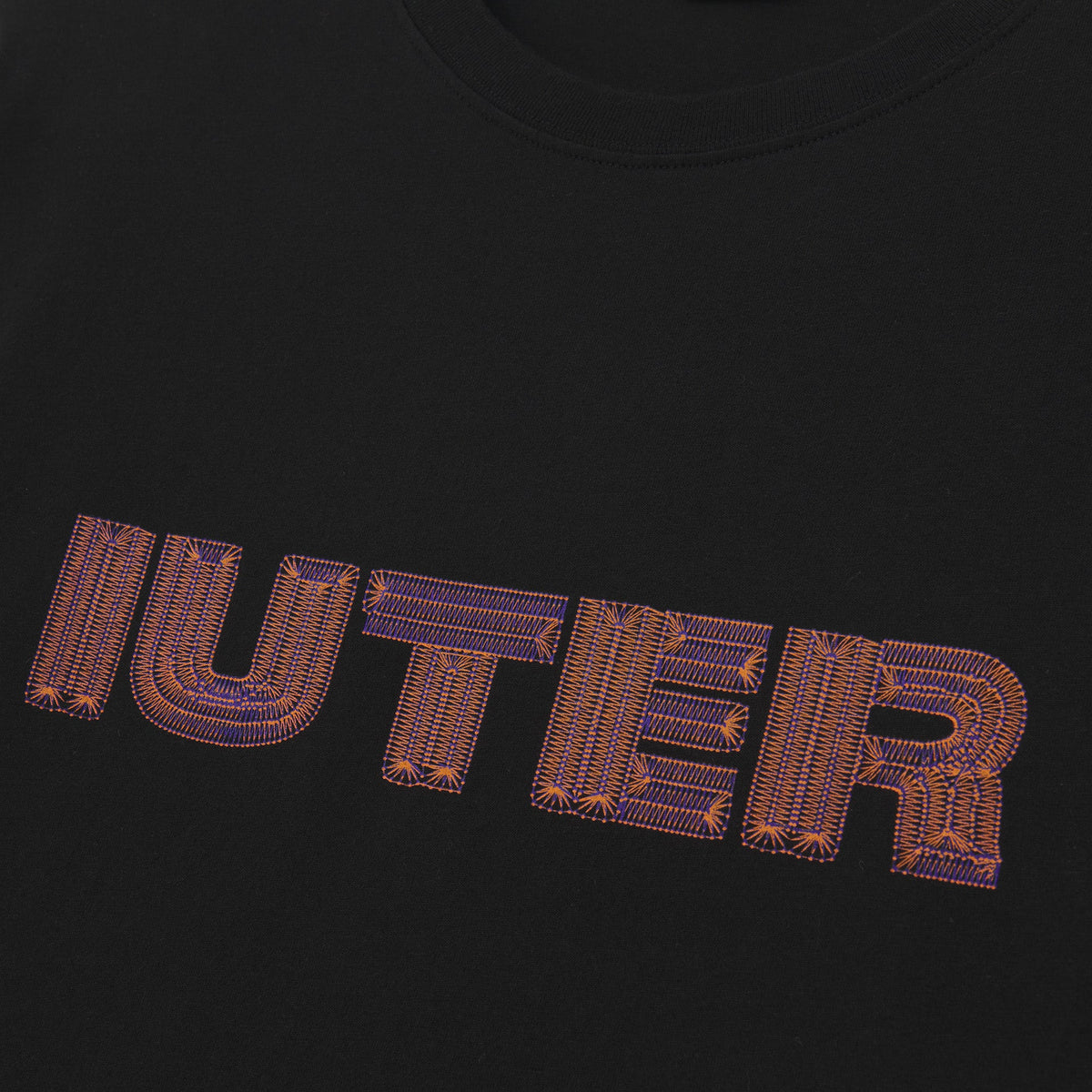 STITCH LOGO TEE BLACK