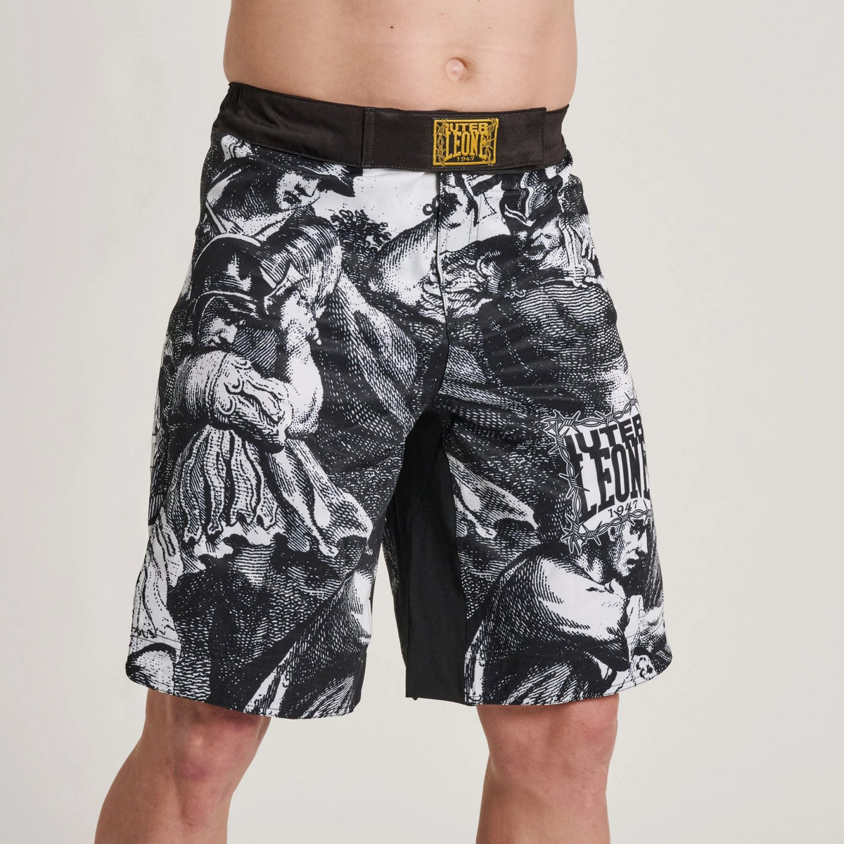 LEONE X IUTER  MMA  BARBEDWIRED SHORTS BLACK