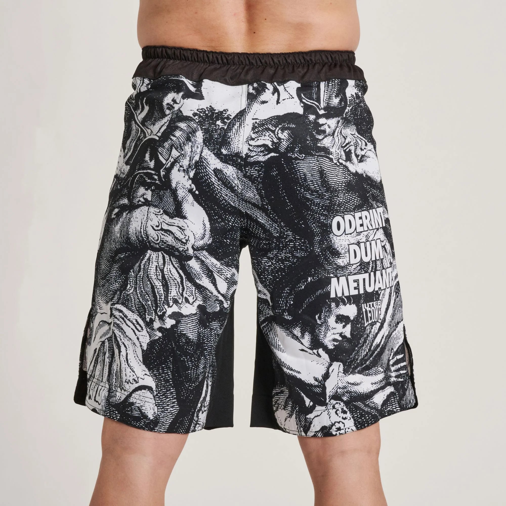 LEONE X IUTER  MMA  BARBEDWIRED SHORTS BLACK