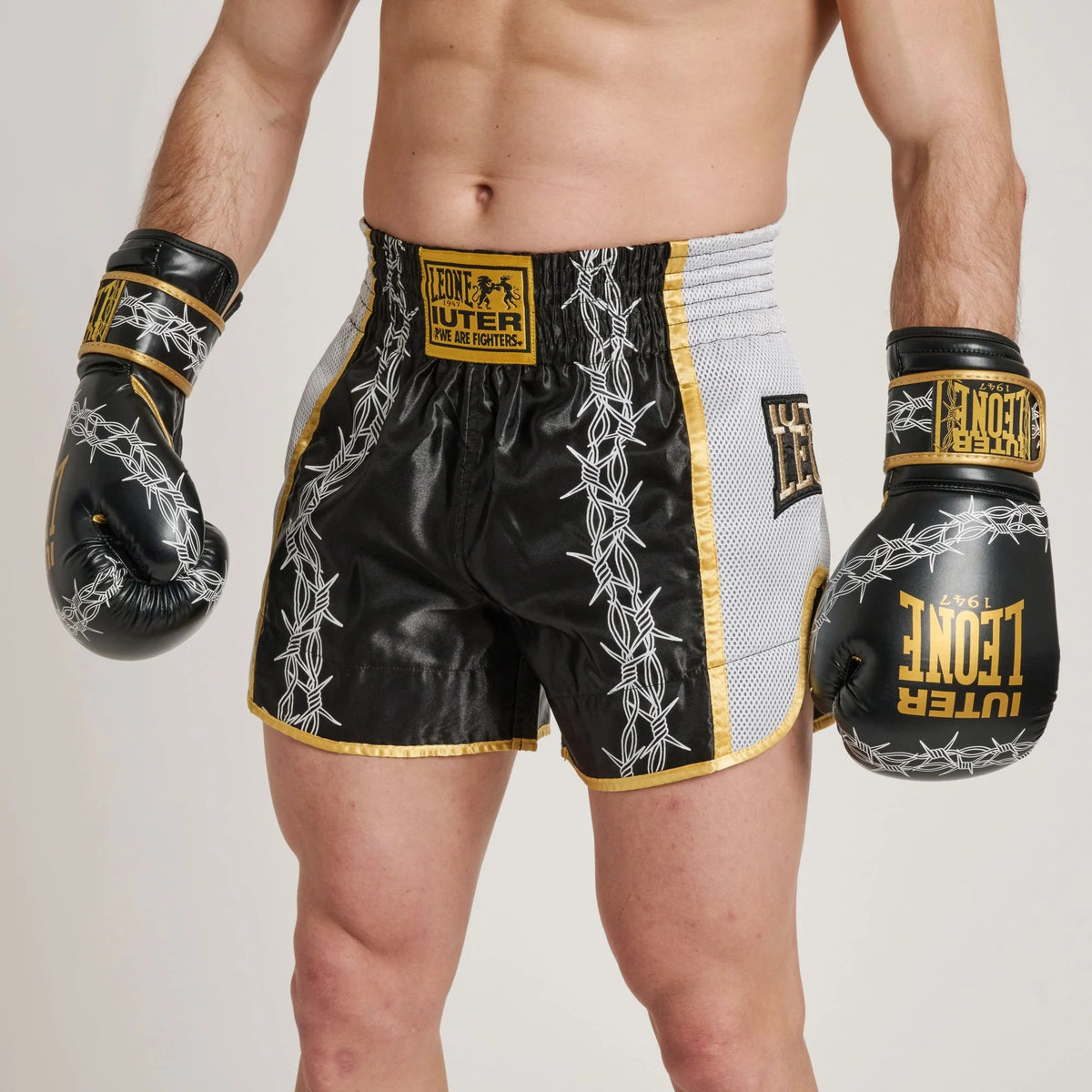 LEONE X IUTER KICK TAI  BARBEDWIRED SHORTS BLACK