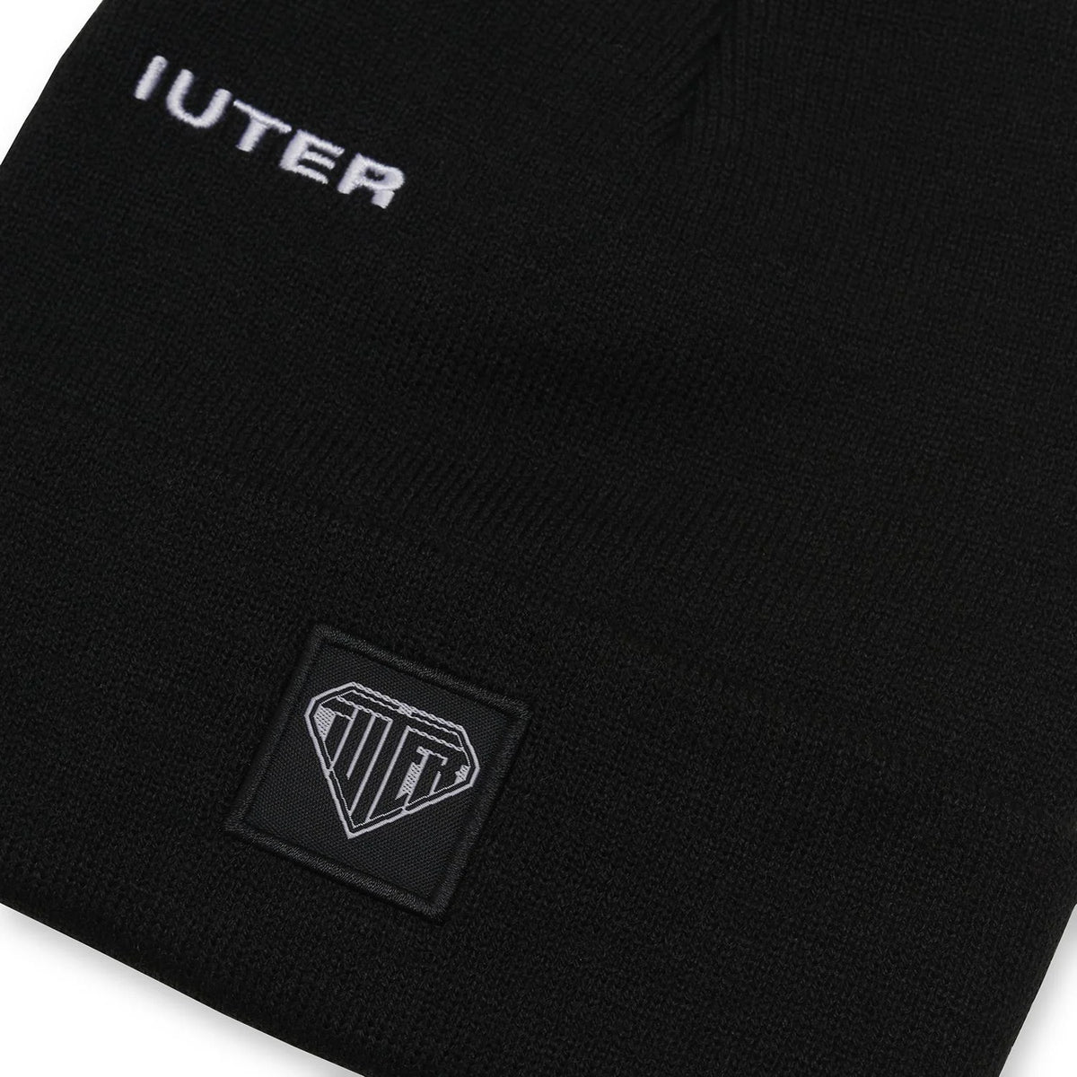 LOGO FOLD BEANIE BLACK
