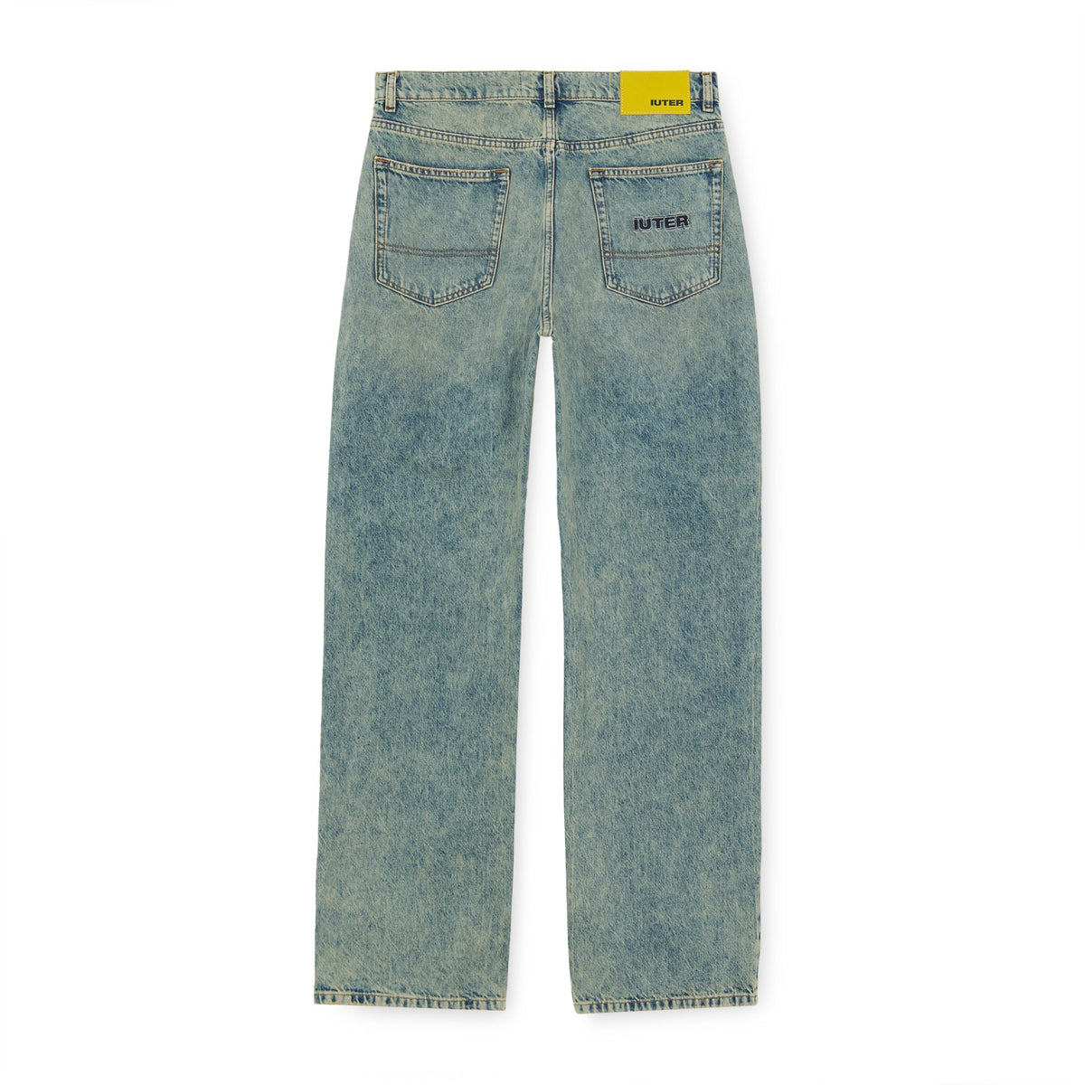 LOOSE DENIM PANTS BLUEACIDTR