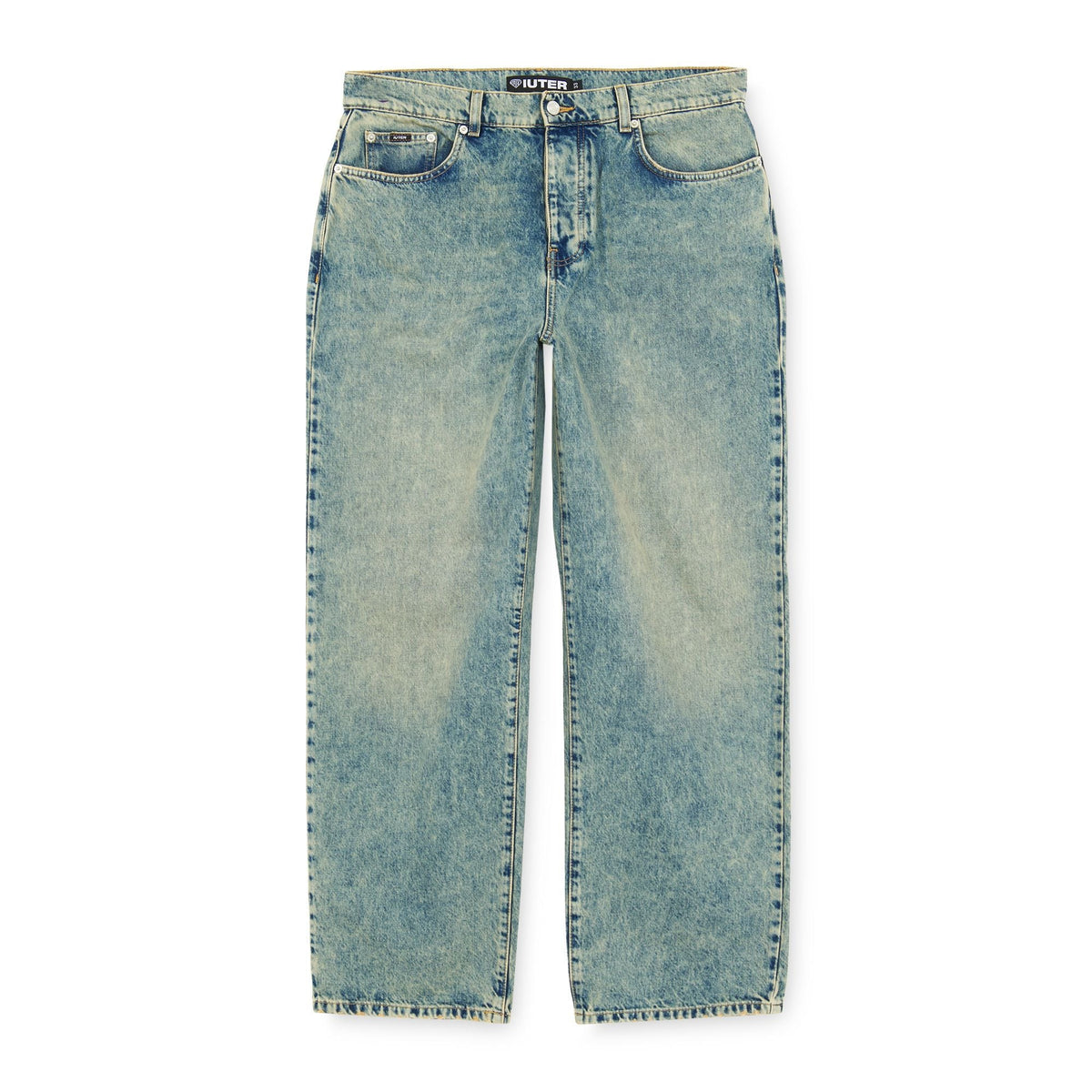 BAGGY DENIM PANTS BLUEACIDTR