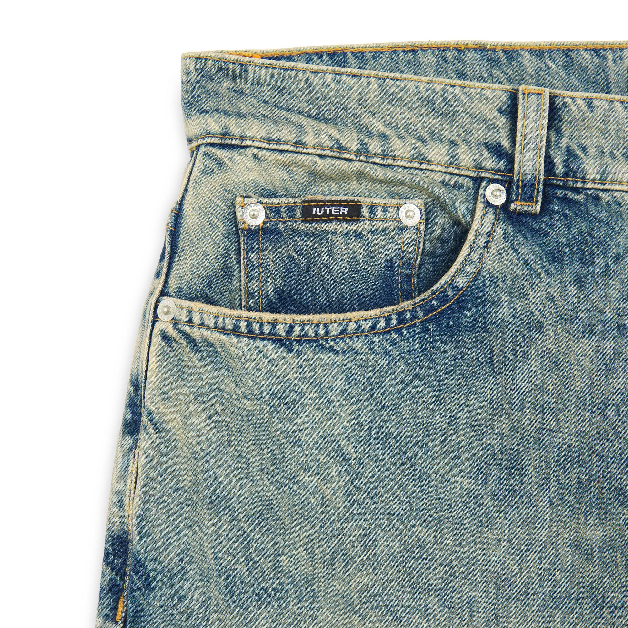 BAGGY DENIM PANTS BLUEACIDTR