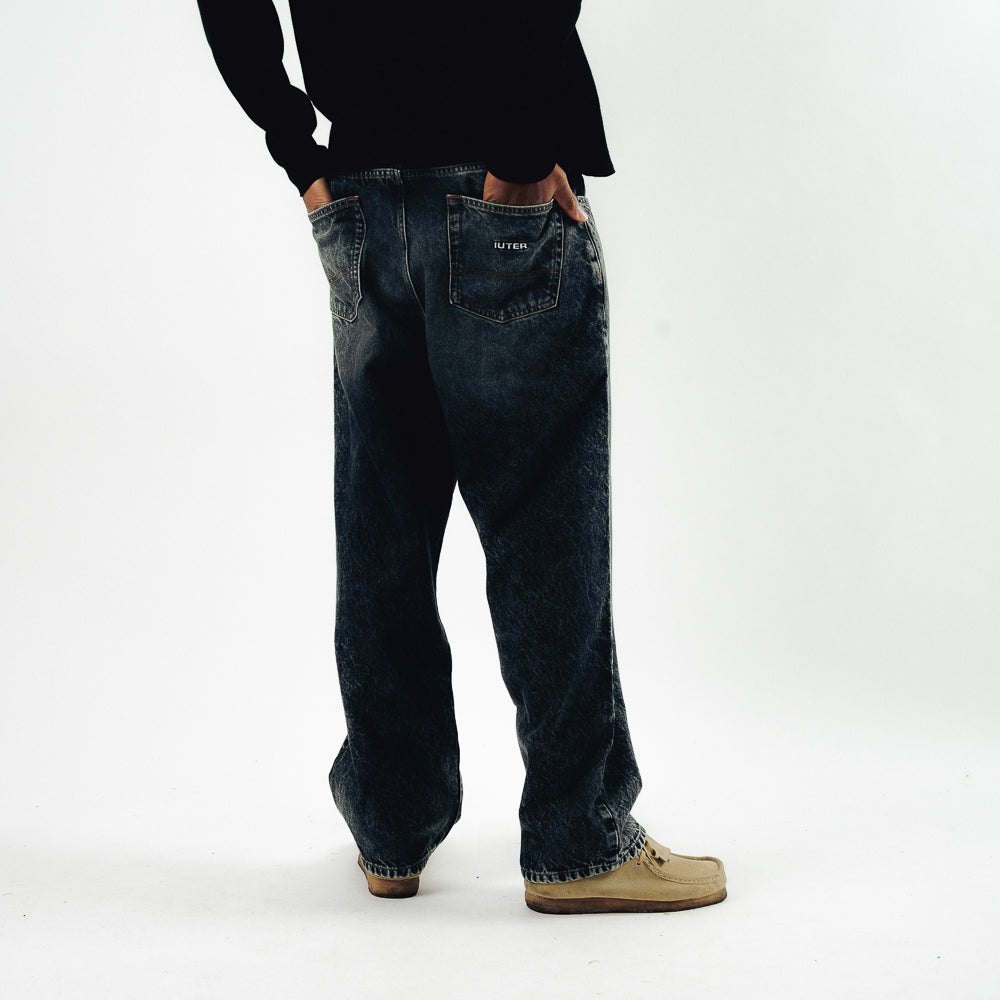 BAGGY DENIM PANTS DARKBLUE