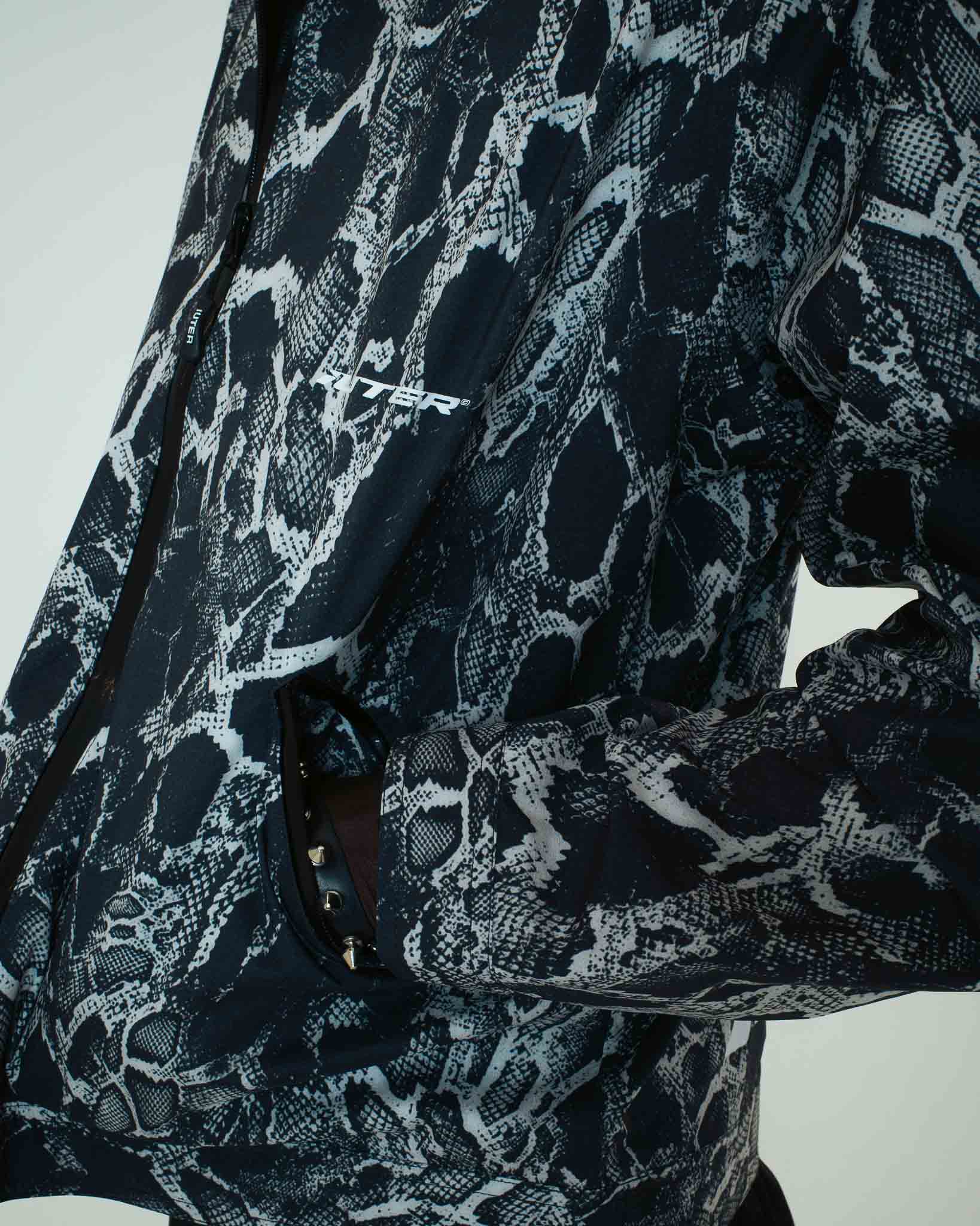 ALLY TAPED JACKET SNAKESKIN