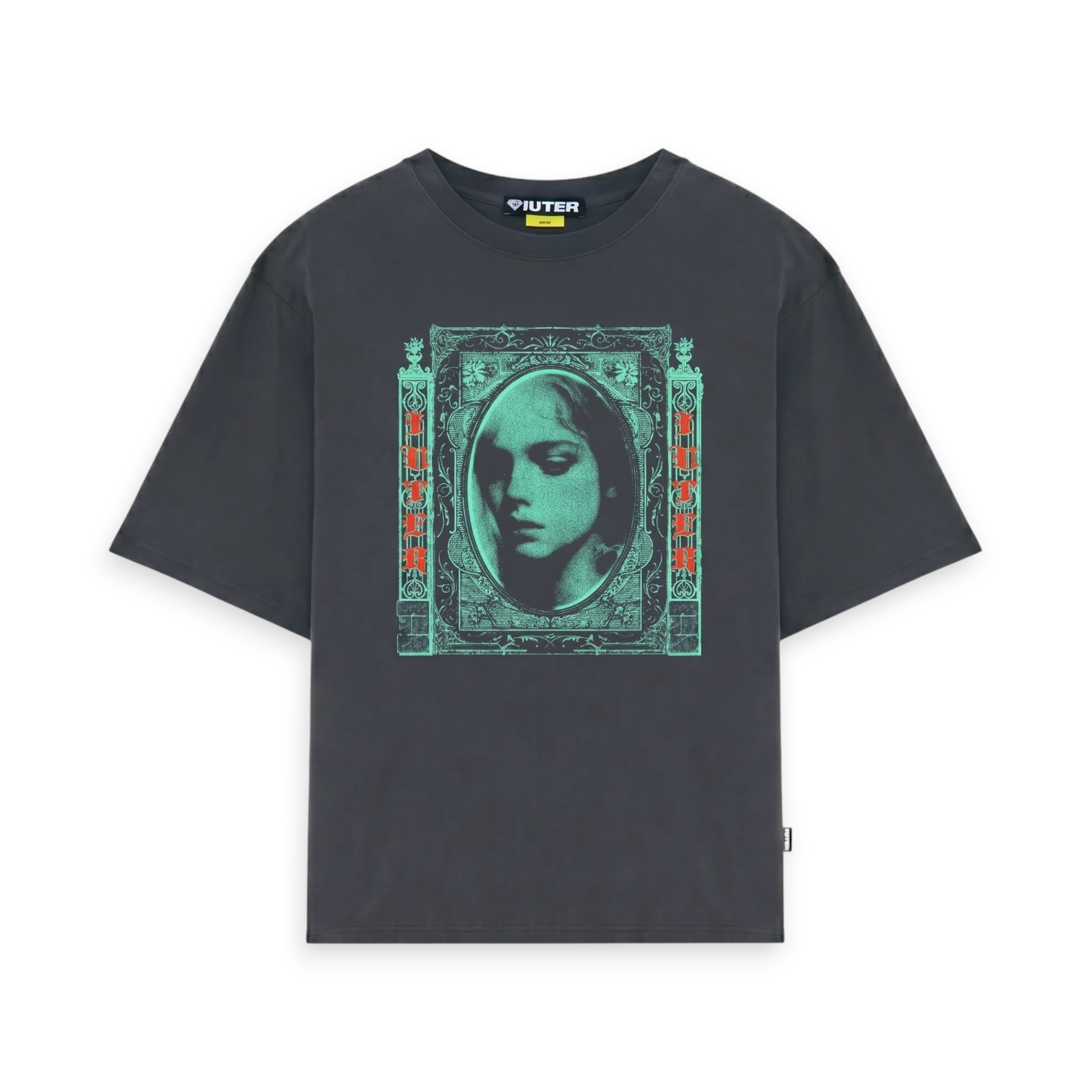 FALLEN LOVE RIBBED TEE ASPHALT