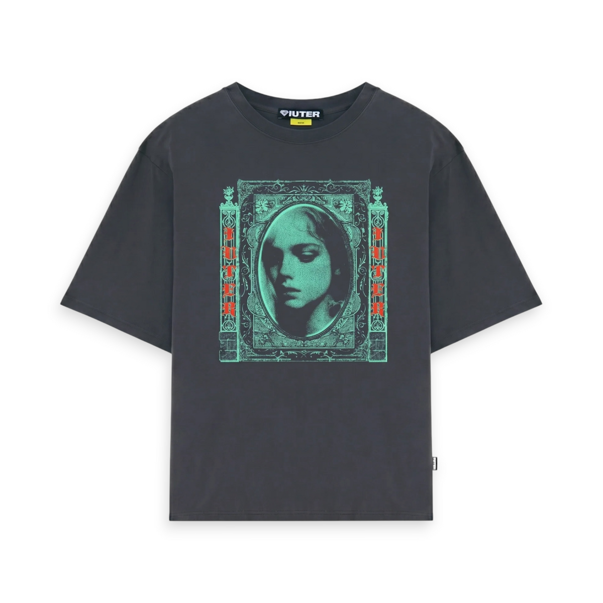 FALLEN LOVE RIBBED TEE ASPHALT