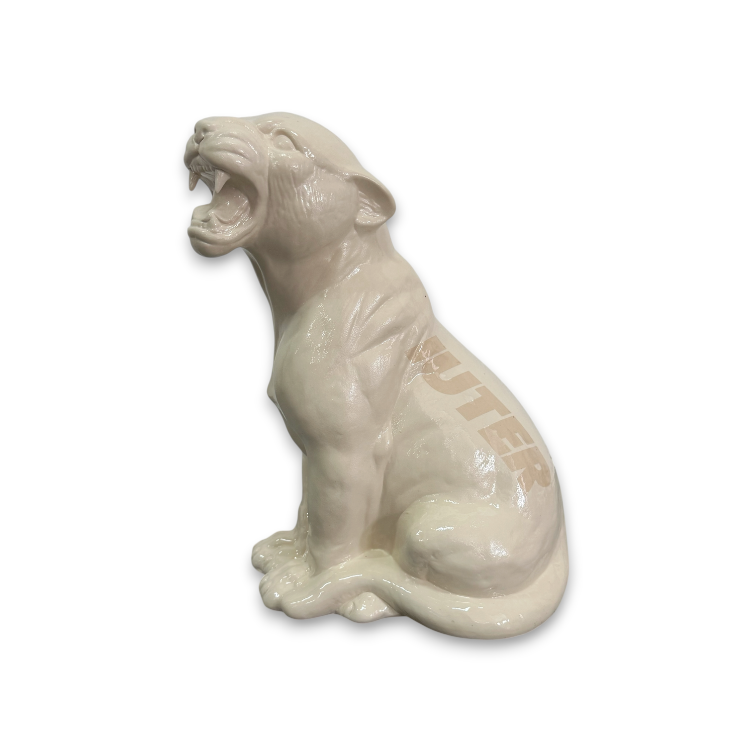 CERAMIC PANTHER MEDIUM 30CM GLOW BLUE