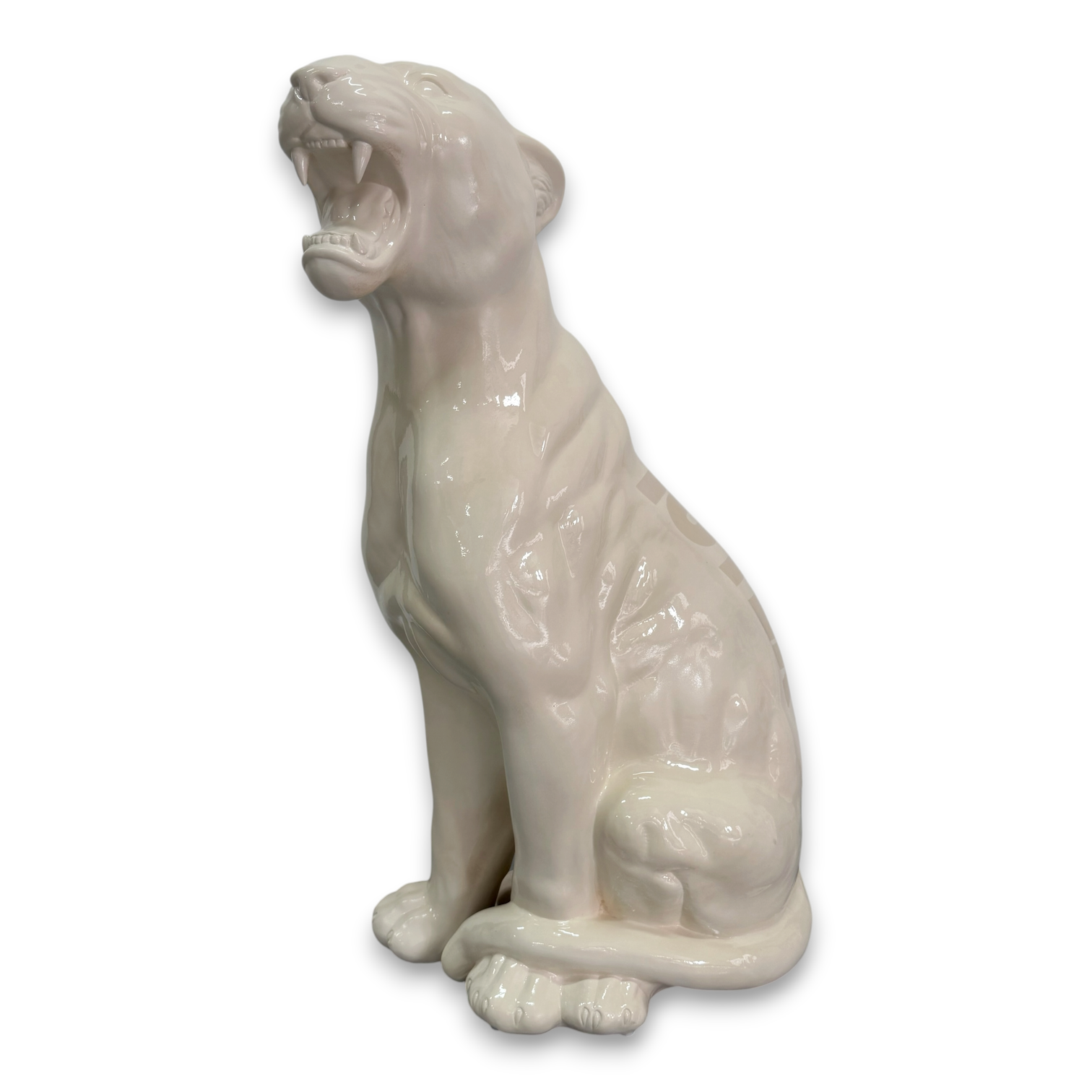 CERAMIC PANTHER XLARGE 86CM GLOW BLUE
