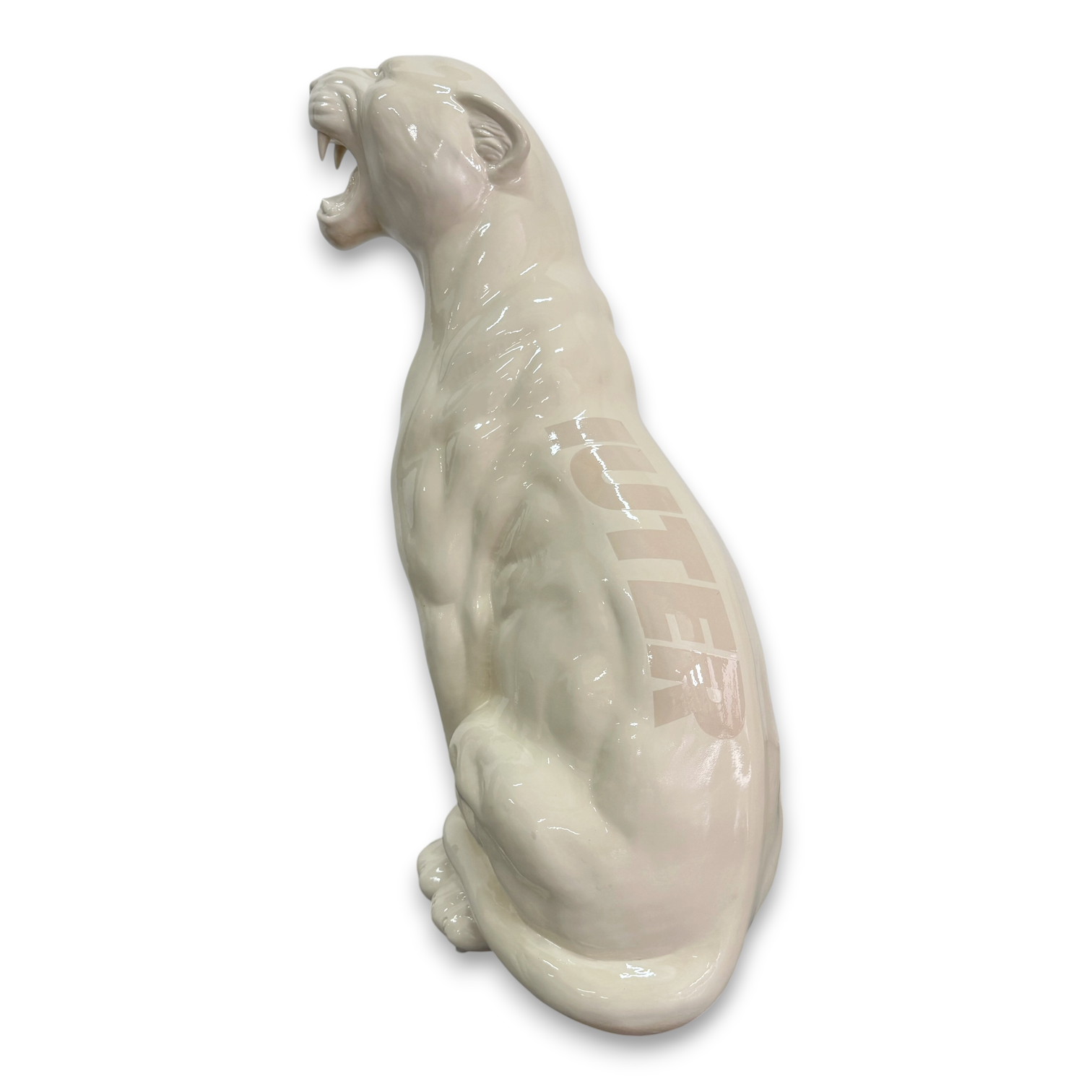 CERAMIC PANTHER XLARGE 86CM GLOW BLUE
