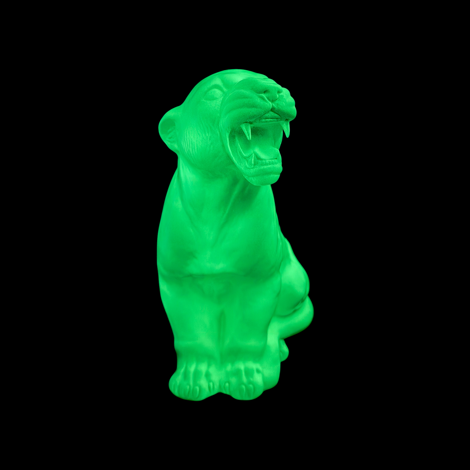 CERAMIC PANTHER MEDIUM 30CM GLOW GREEN