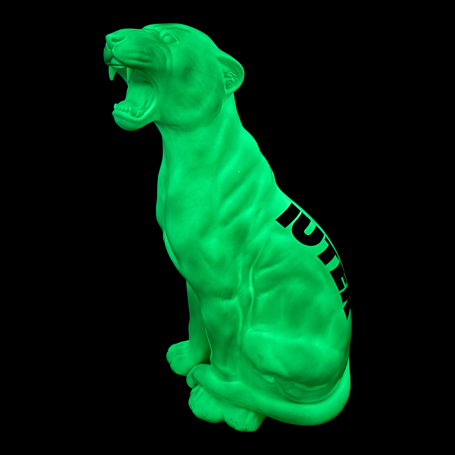 CERAMIC PANTHER XLARGE 86CM GLOW GREEN