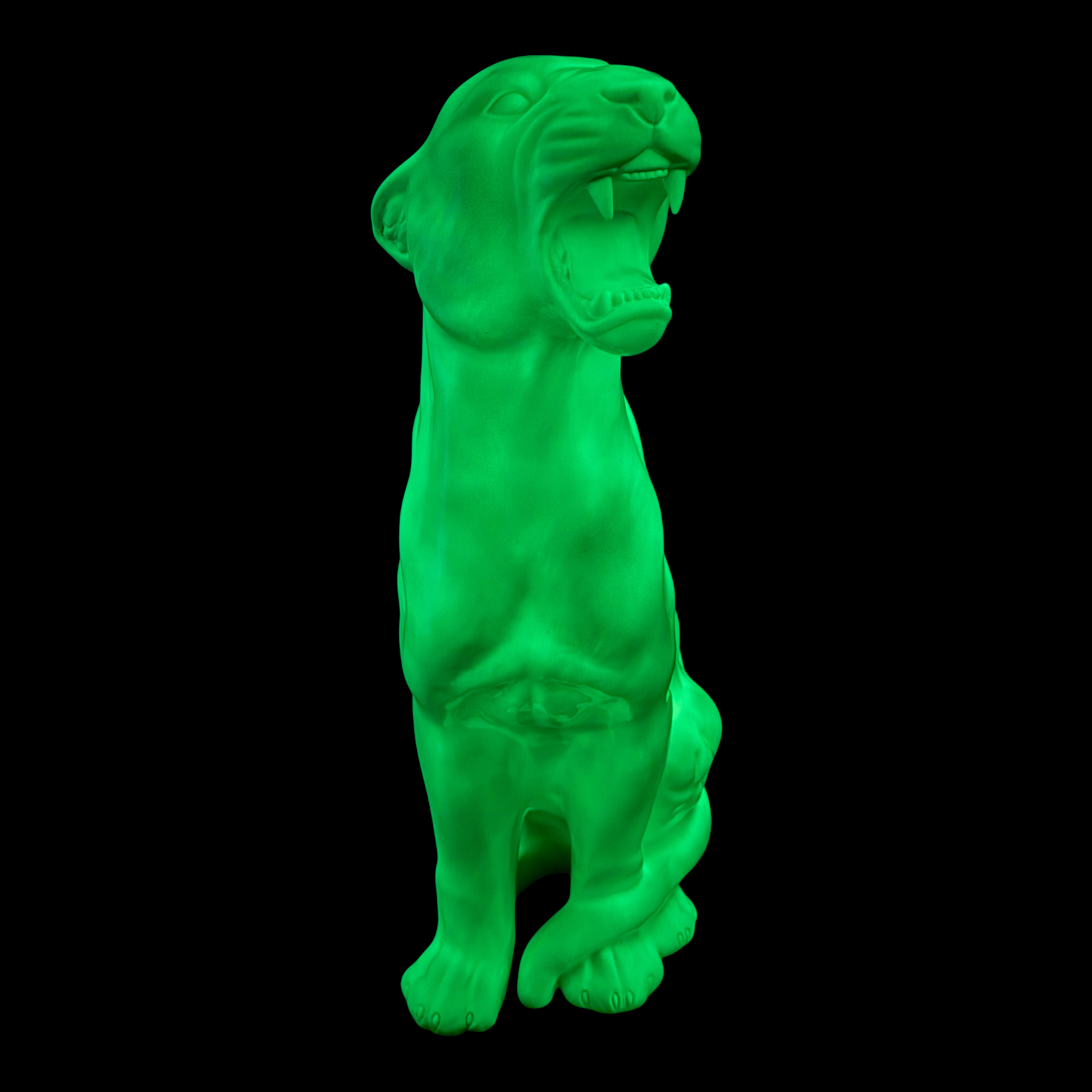 CERAMIC PANTHER XLARGE 86CM GLOW GREEN