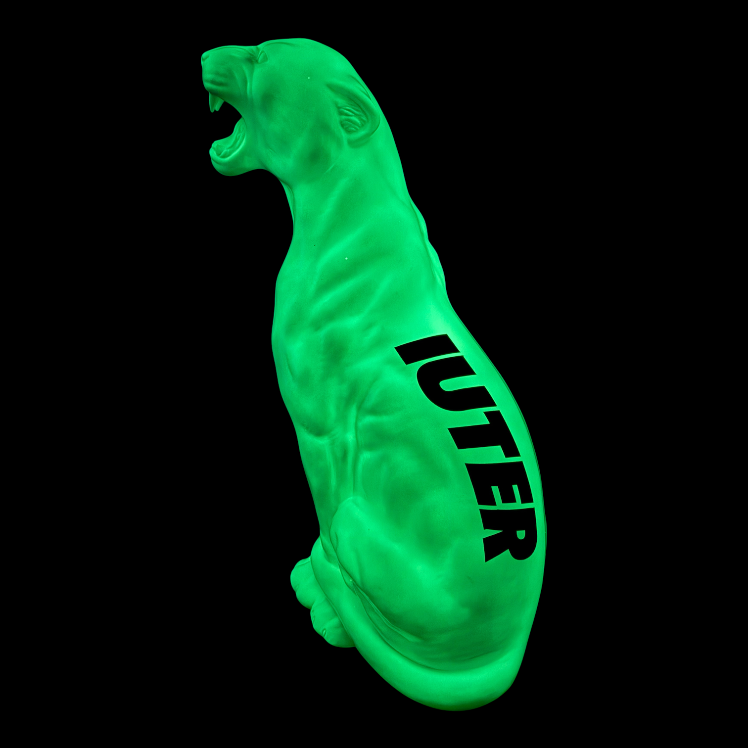 CERAMIC PANTHER XLARGE 86CM GLOW GREEN