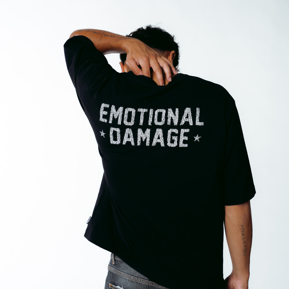 DAMAGE TEE BLACK