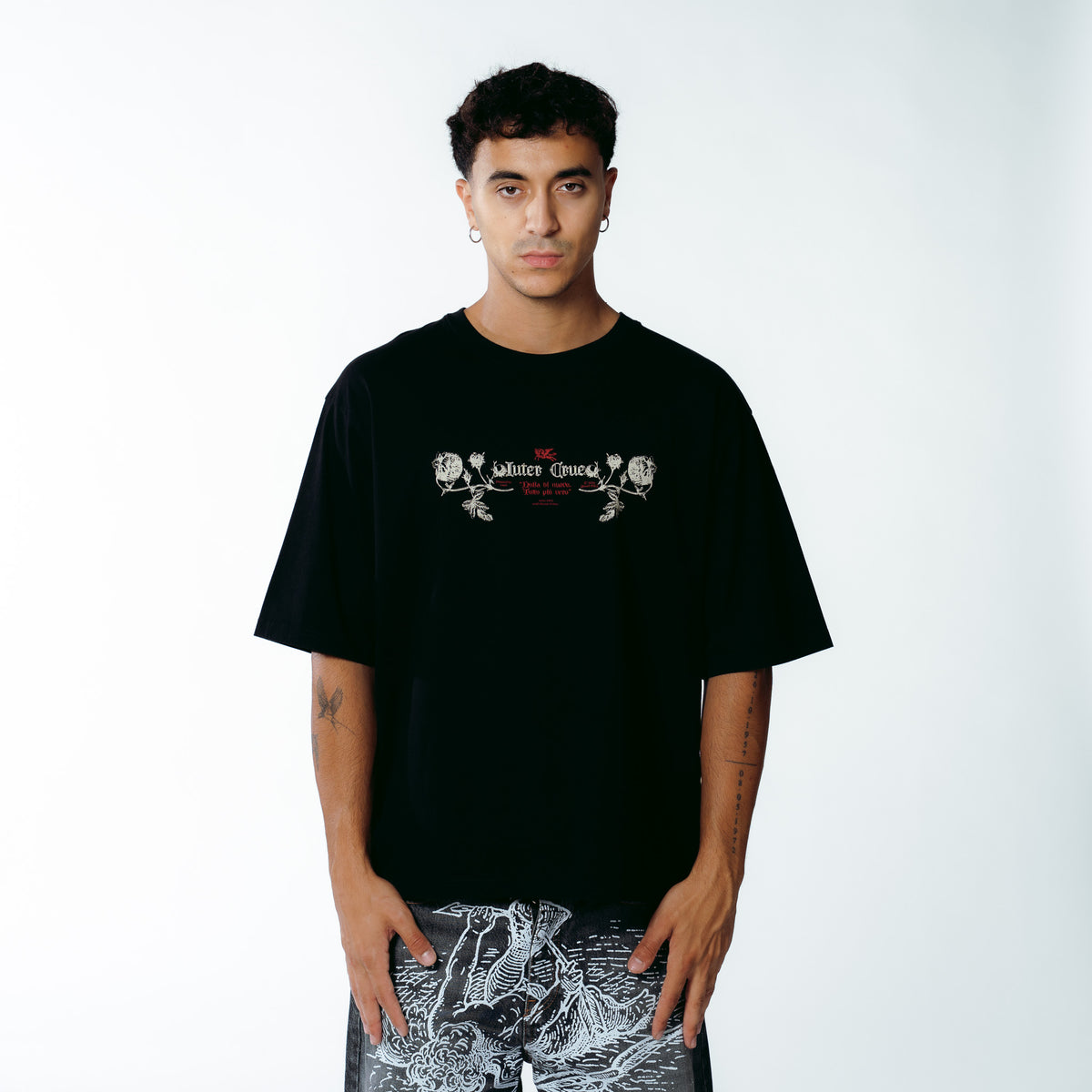 BLOOM TEE BLACK