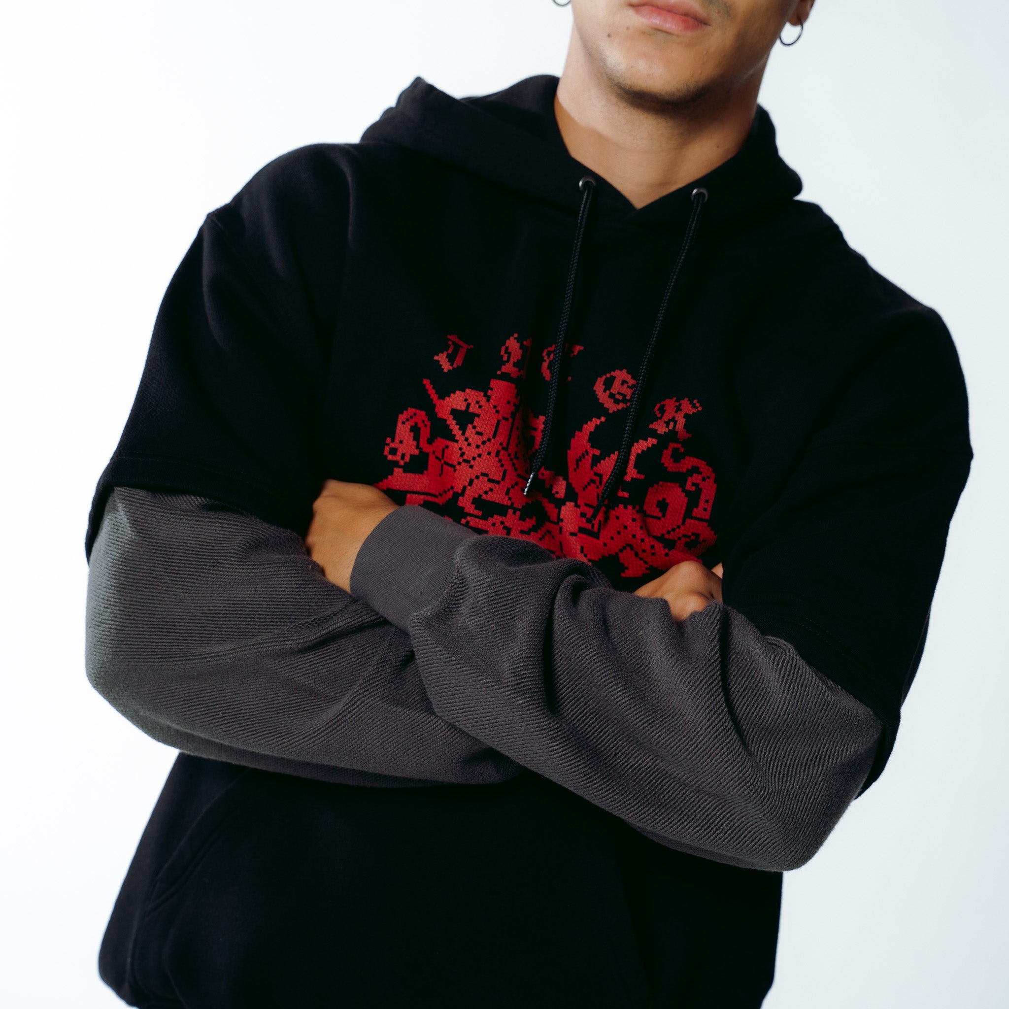 COURAGE OVER HOODIE BLACK