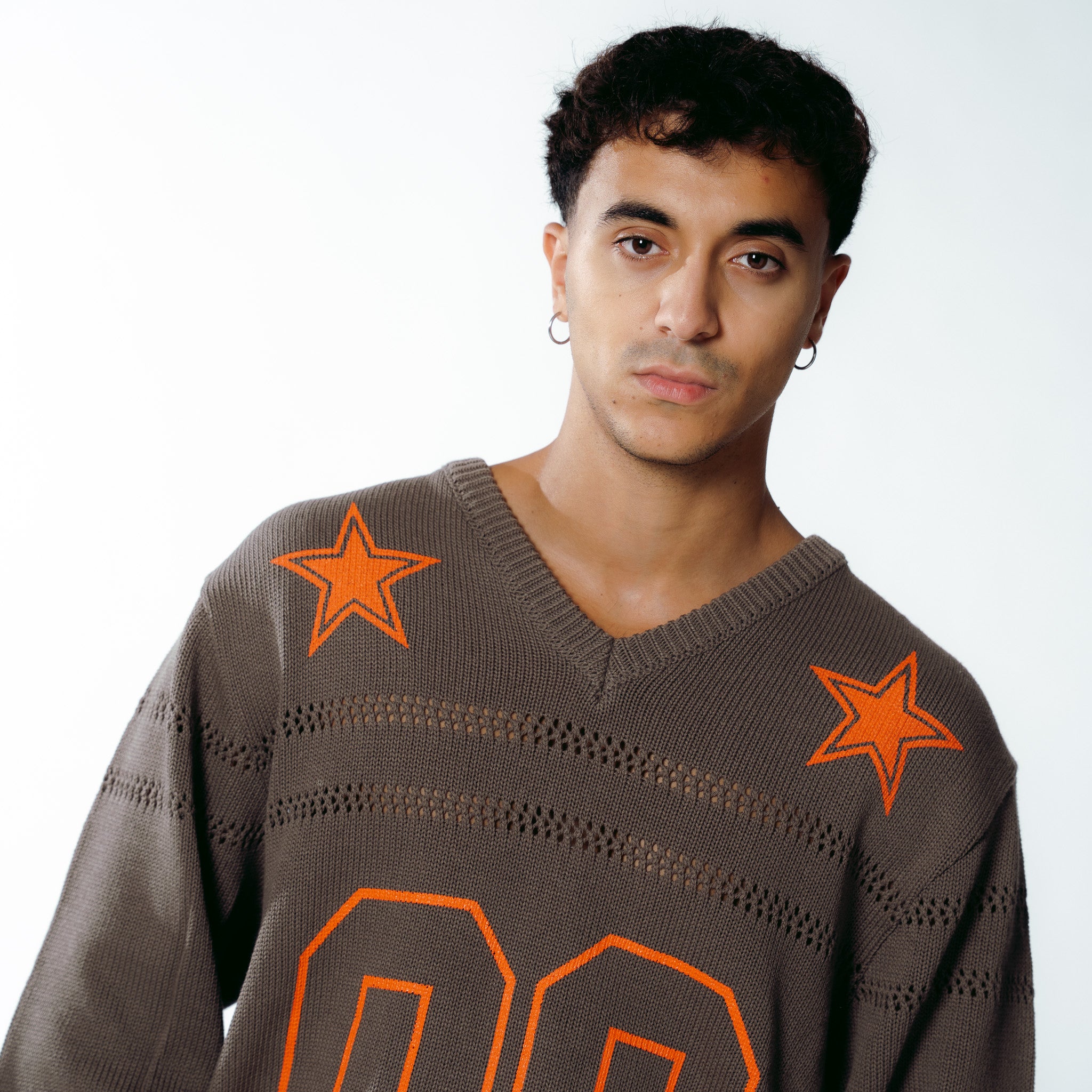 STARS FOOTBALL SWEATER BROWN