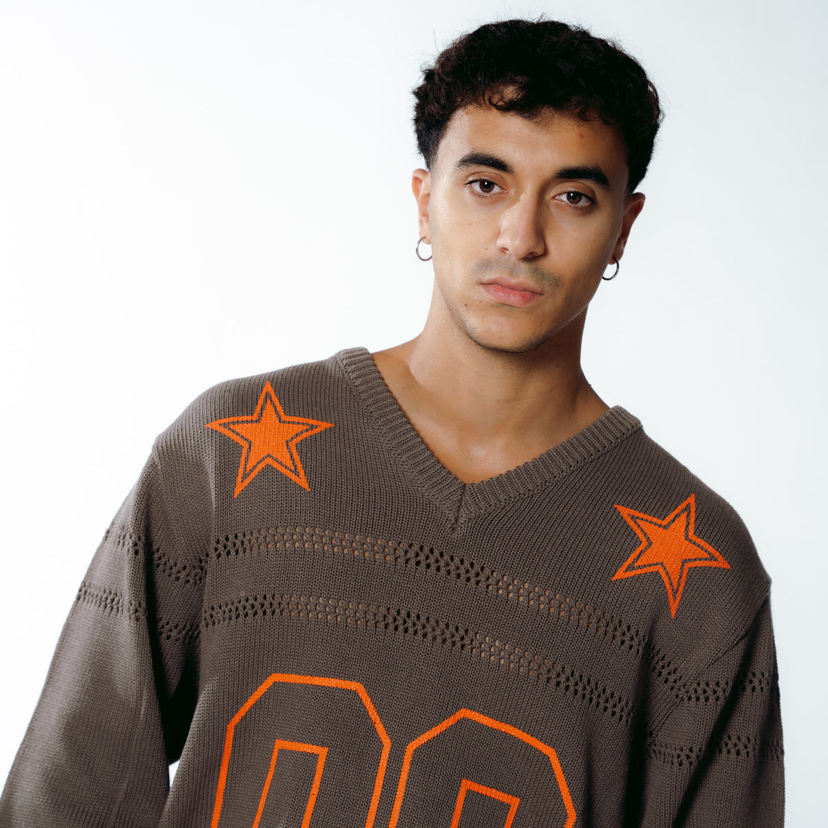 STARS FOOTBALL SWEATER BROWN