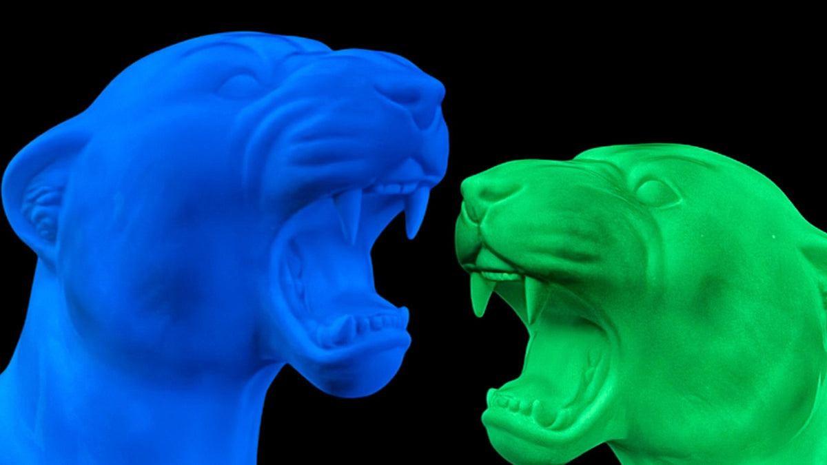 Glow In The Dark Ceramic Panthers